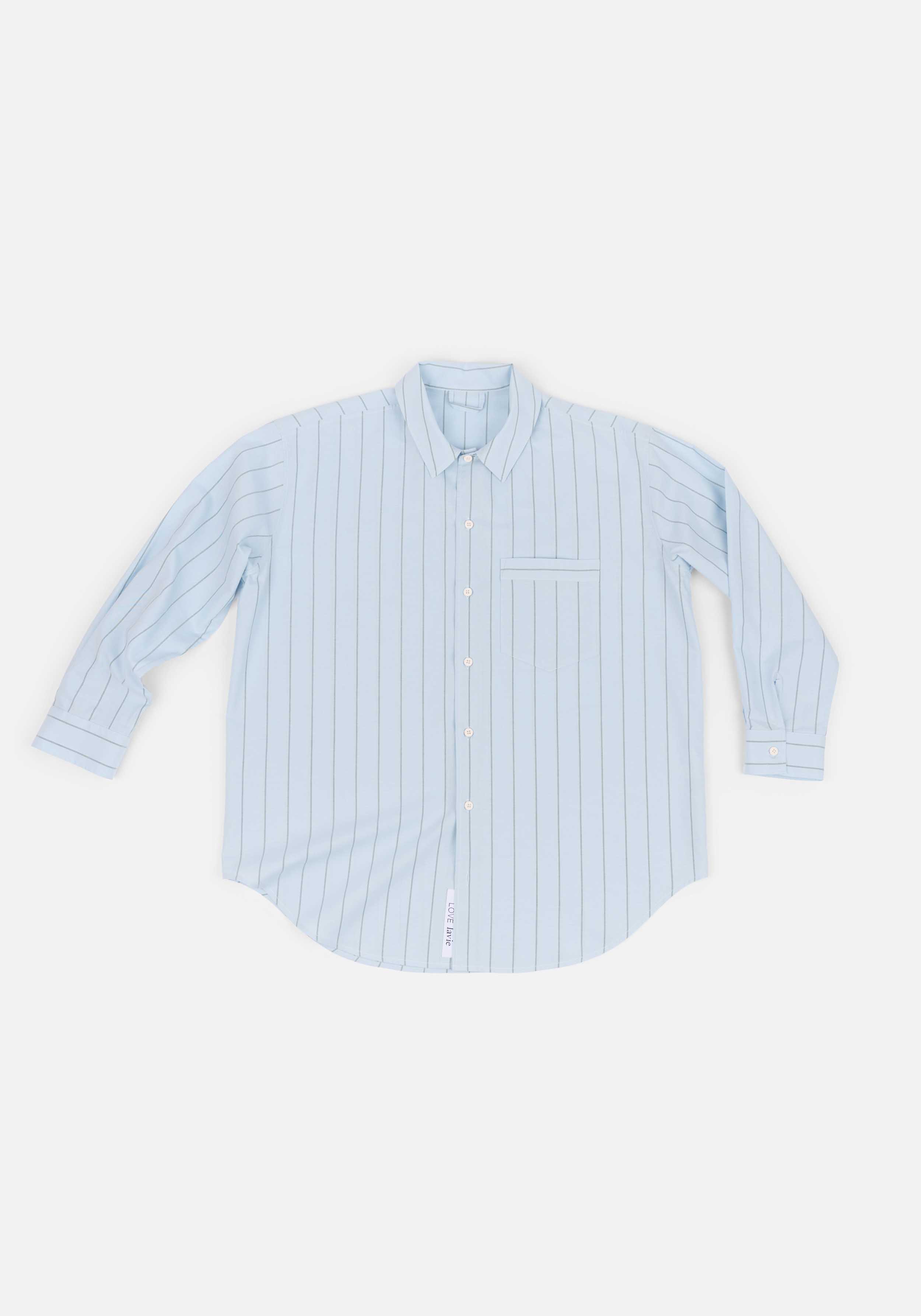 Lavie Hemd Yoko Striped Sky/Dunkelgrün
