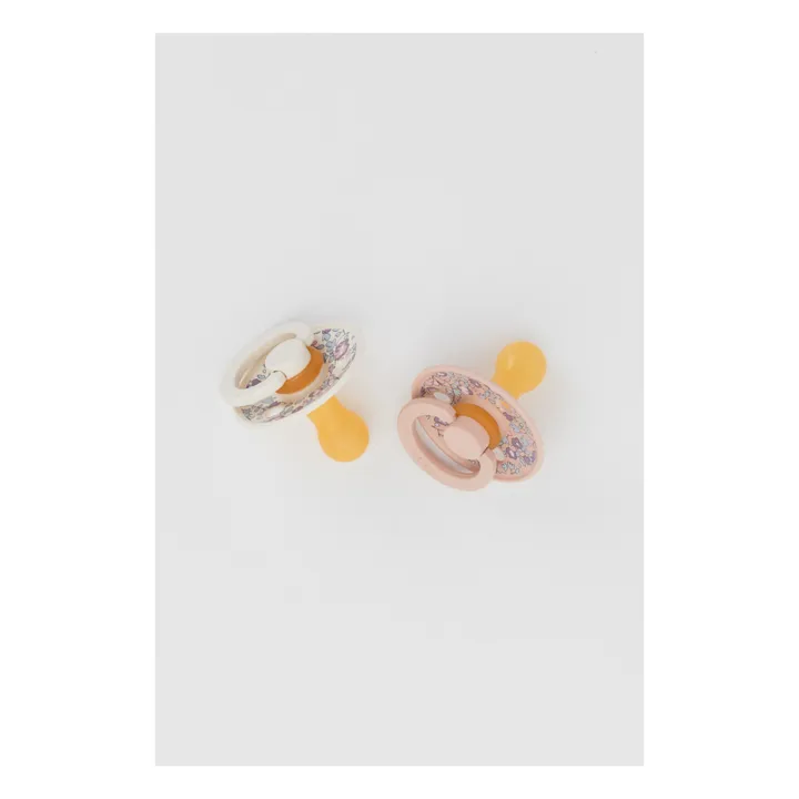 Bibs Tétines en caoutchouc naturel Bibs x Liberty - Set de 2 | Blush