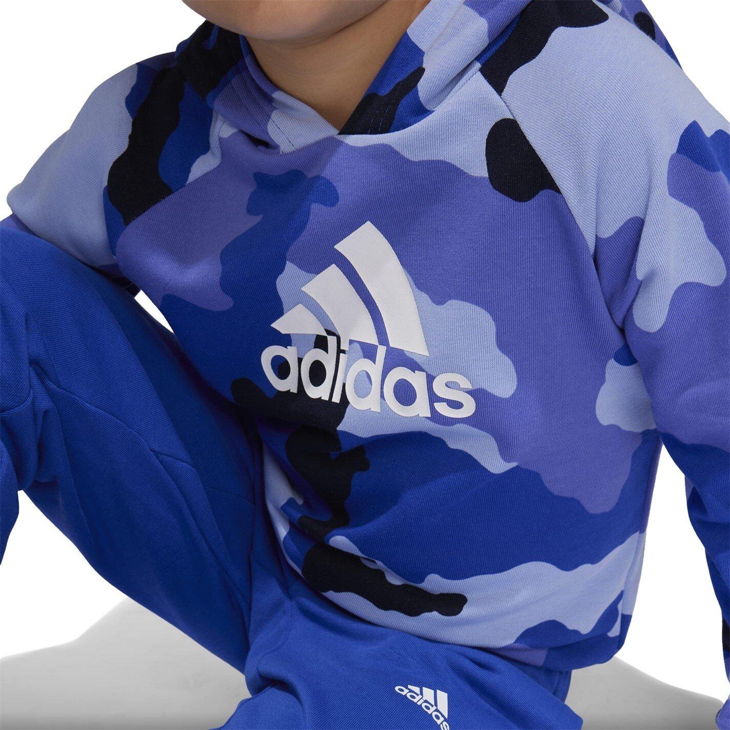 adidas Essentials Allover Print Hoodie Set Kids