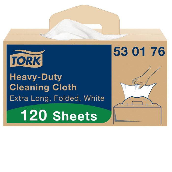 Tork 530176 Premium 530 werkdoek (530175) 1-lgs wit 64x39 doos à 120 vel handybox (530176)