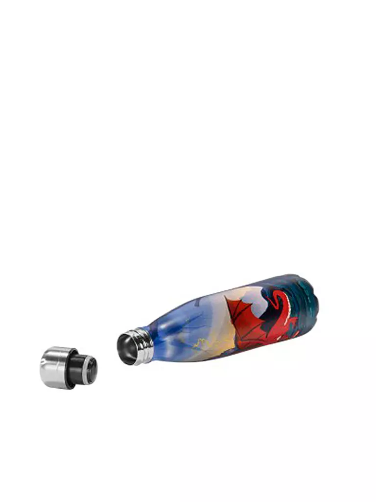 STEP BY STEP Edelstahl Trinkflasche 0,5L Dragon Draco bunt