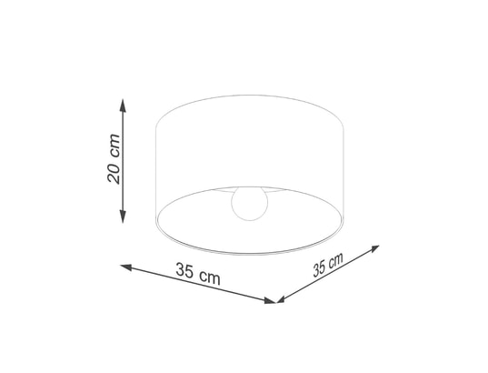 SOLLUX LIGHTING - Plafonnier telesto blanc/marron foncé