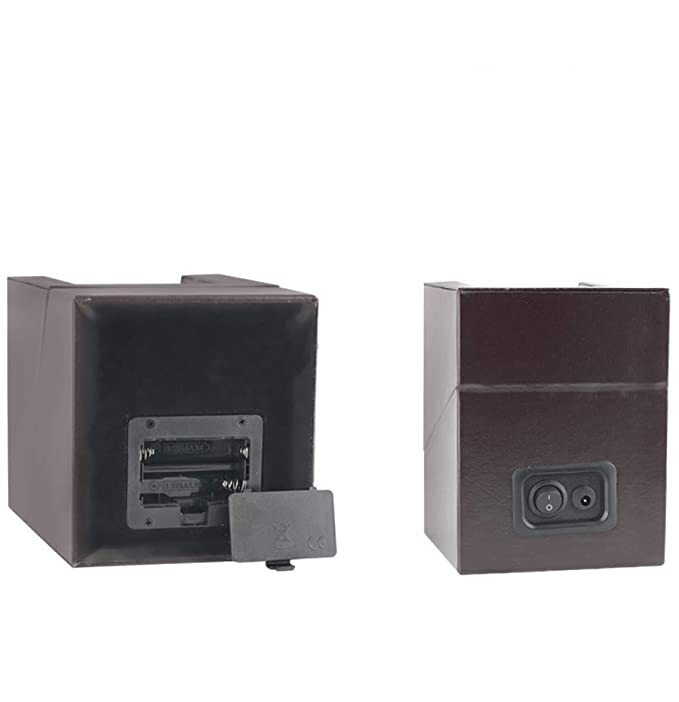 Automatische Leder Uhrenbeweger Box Rotierendes Uhren Gehäuse - Braun