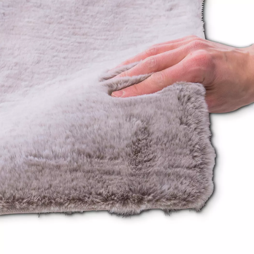 Fellteppich Imitat Melange 90 x 160 cm