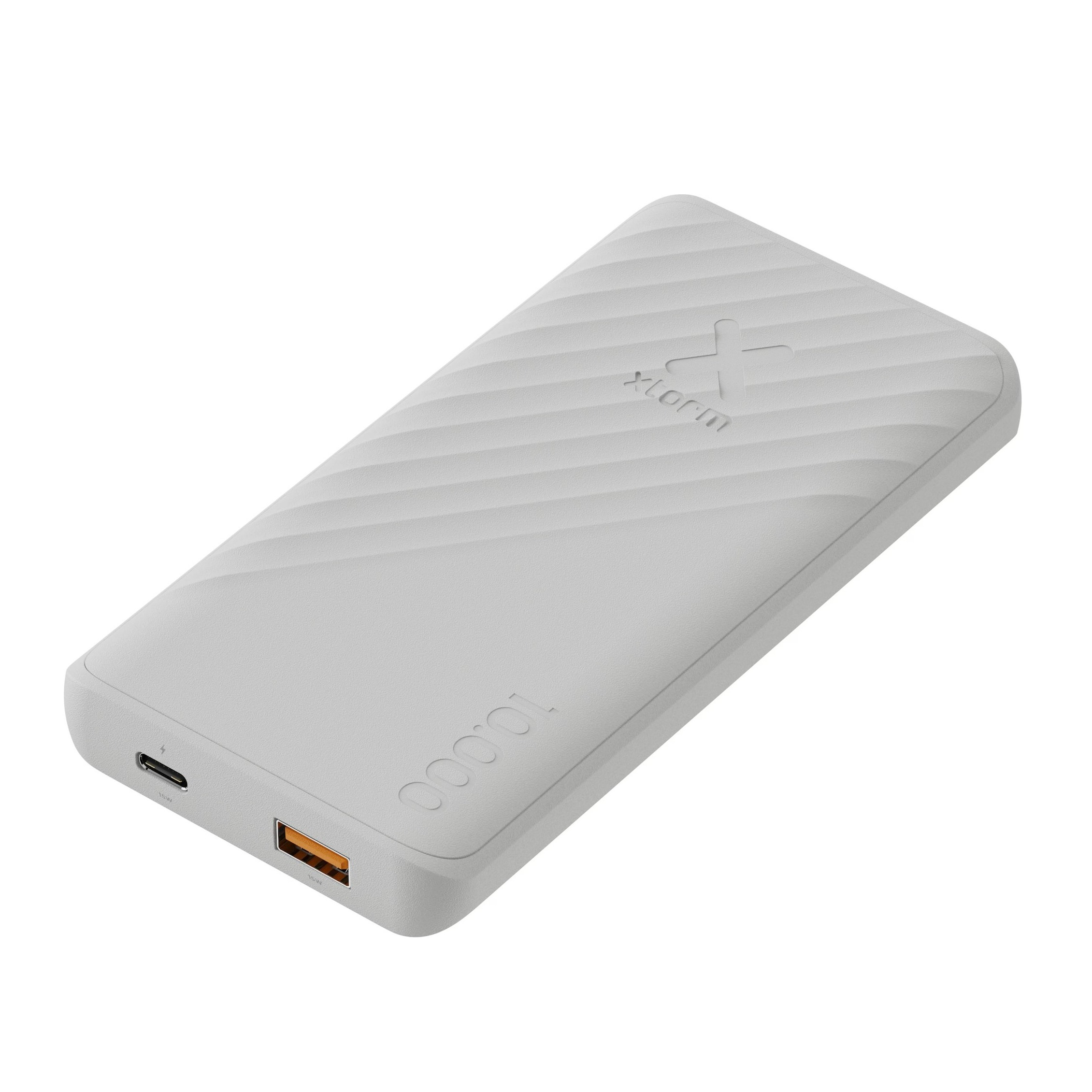(15W) 10000mAh Go2 Series USB C / USB A Powerbank Fast Charge Ladegerät (XG2100) - Ash White