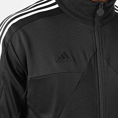 Veste Zippée A Bandes Tiro IA3047 Noir
