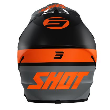 Casque cross Shot FURIOUS ROLL - BLACK ORANGE MATT 2022 - Noir / Orange