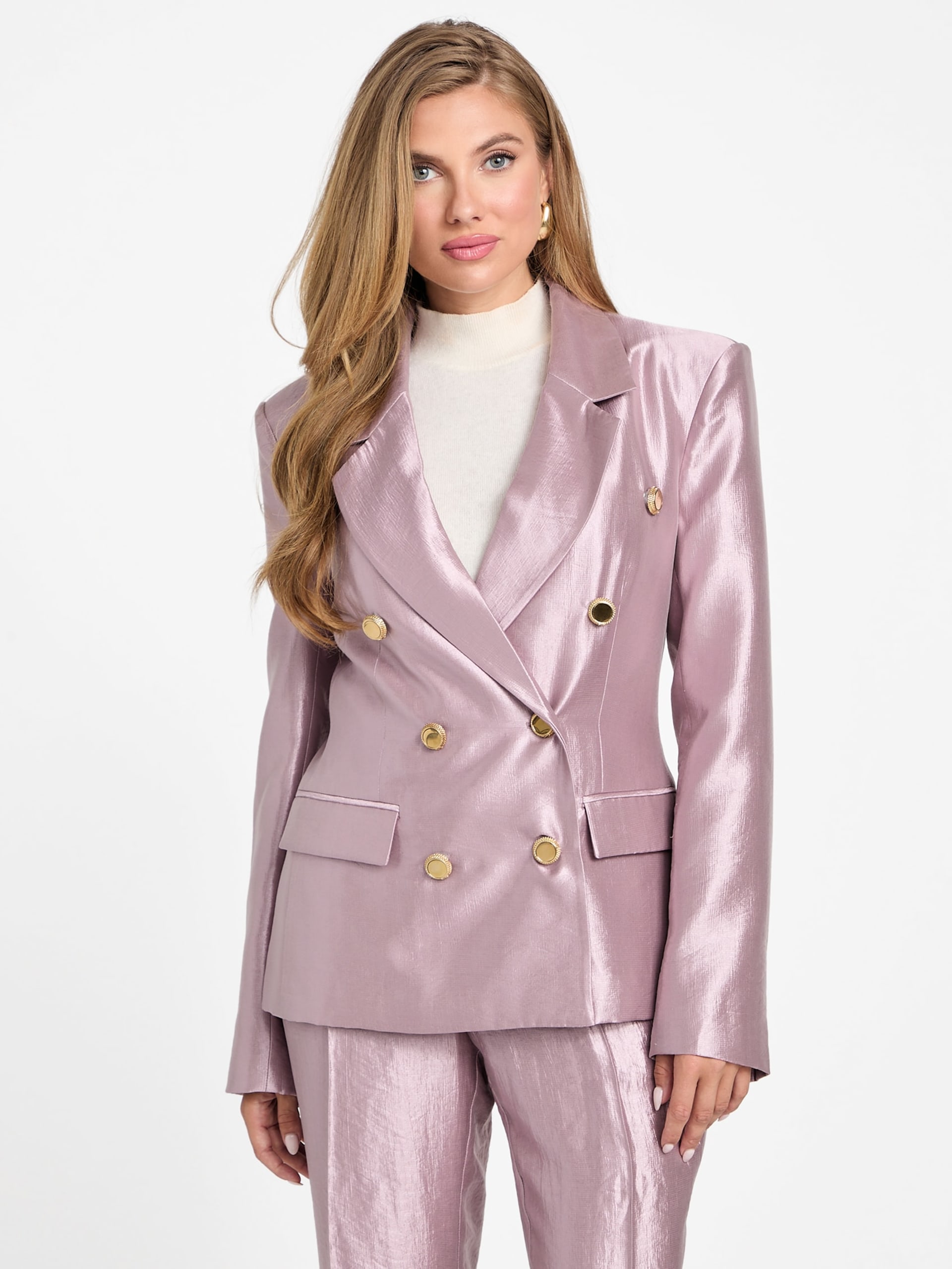 Blazer Eco Milla de Abotoamento Duplo