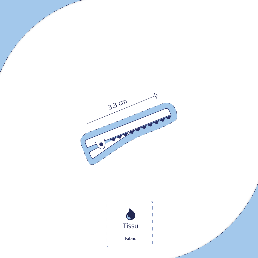 Barrette Baleine Feuillage Or Rose