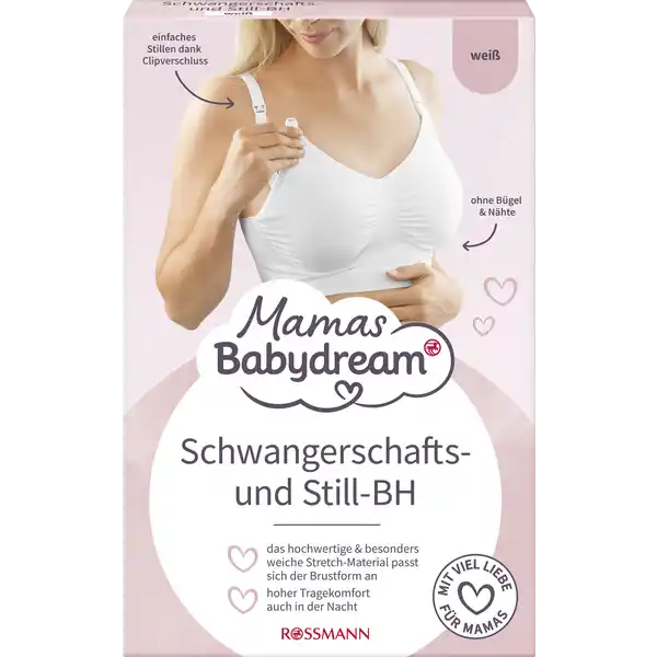 BABYDREAM SCHWANGERSCHAFTS- & STILL-BH WEIß GR. 2XL