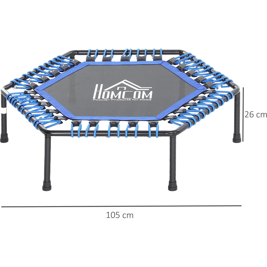 HOMCOM Fitness-Trampolin für Yoga blau