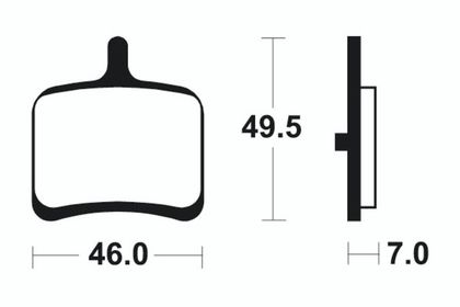 Plaquettes de freins Tecnium Performance métal fritté - MR357
