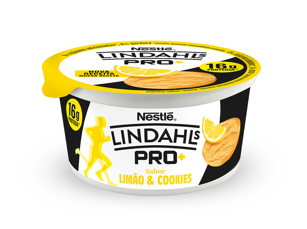 IOGURTE SÓLIDO LINDAHLS LIMÃO COOKIES 160G