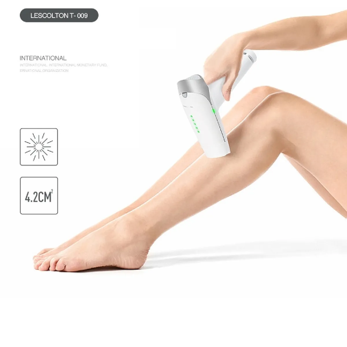Wewoo Instrument indolore d'épilation de laser de chargement initial de ménage de beauté général mâle et femelle
