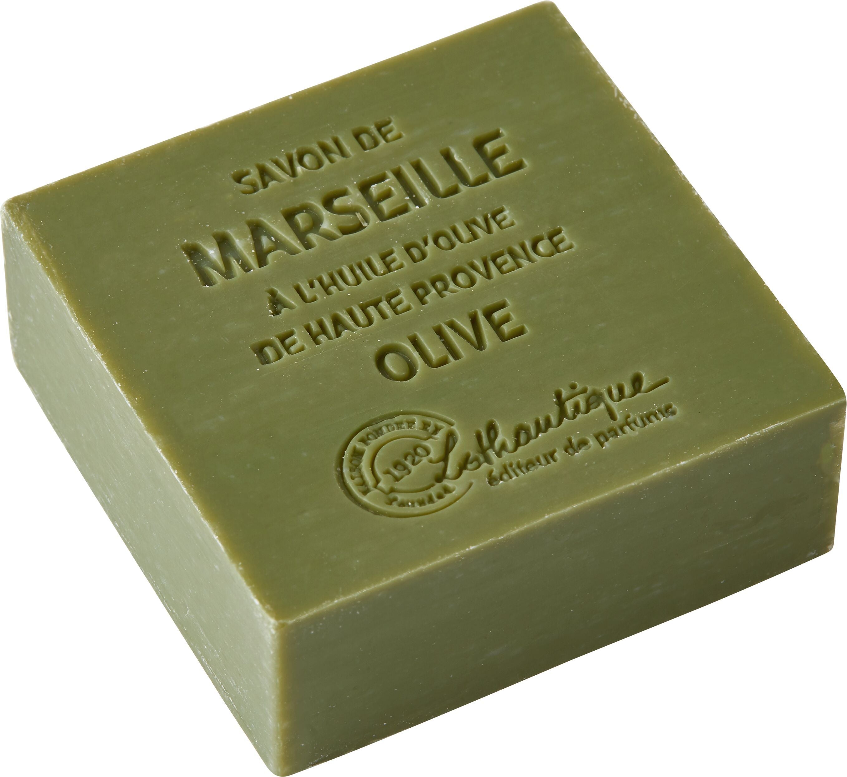 MARSEILLE White Musk Seife - Olive / B: 6.5 cm x T: 6.5 cm x H: 2.5 cm