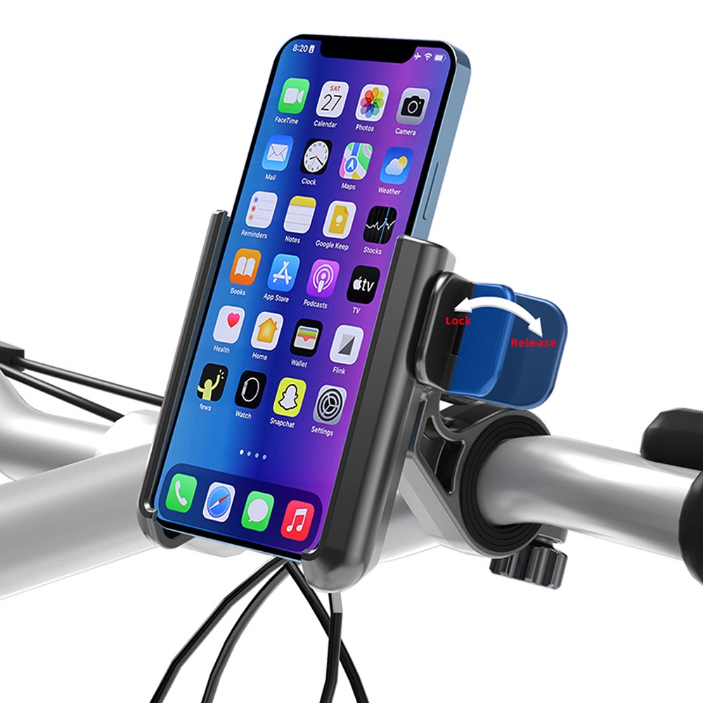 Handyhalterung Fahrrad 360-Grad-Drehung schwarz