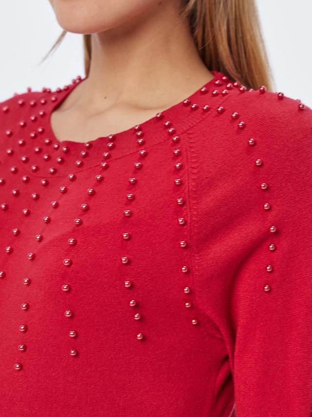 Feinstrickpullover mit Puffärmeln