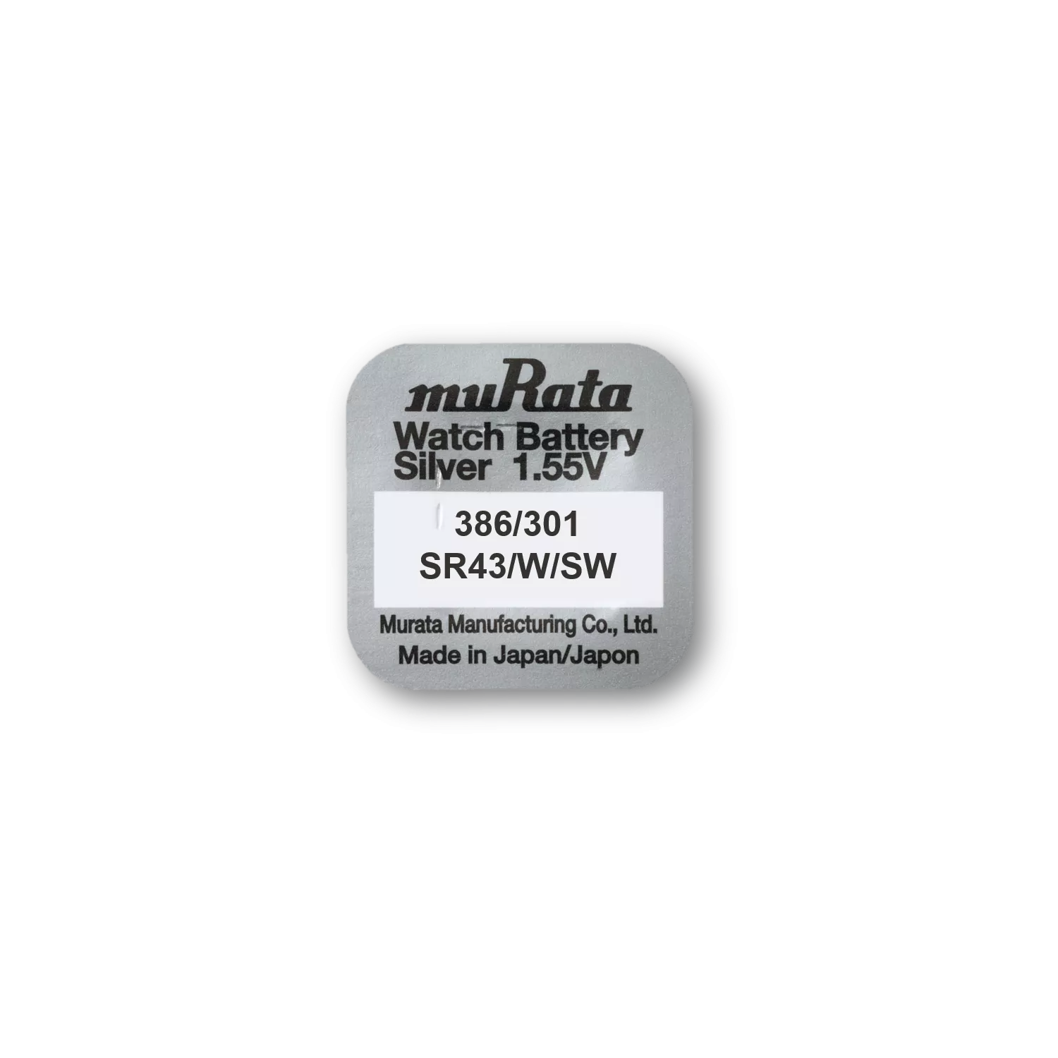 Batteri Murata 301/386 Knapcellebatteri 1 stk. SR43-2