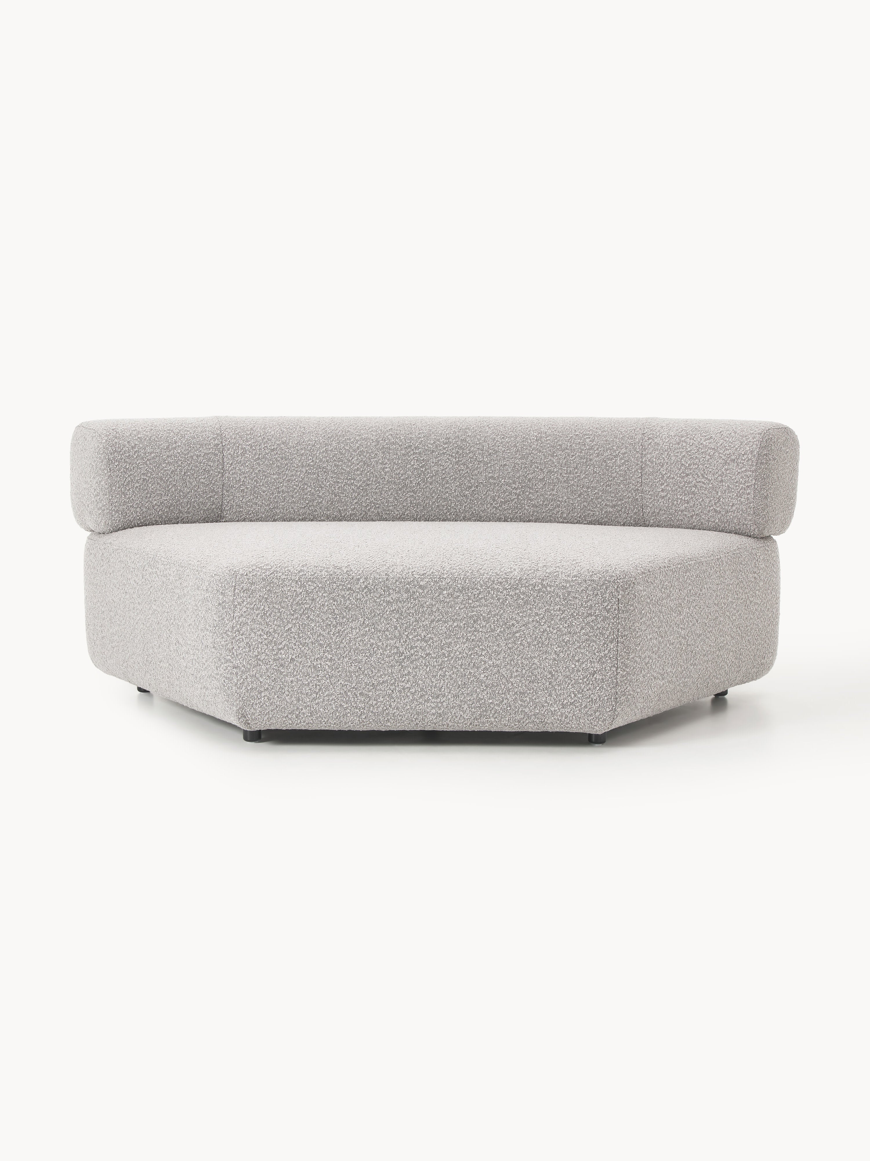 Ronde bouclé hoekmodule Anton