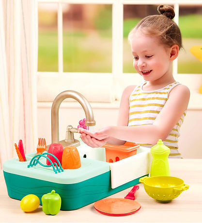 B. toys Spielküche - Küchenspüle m. Wasser - 18 Teile