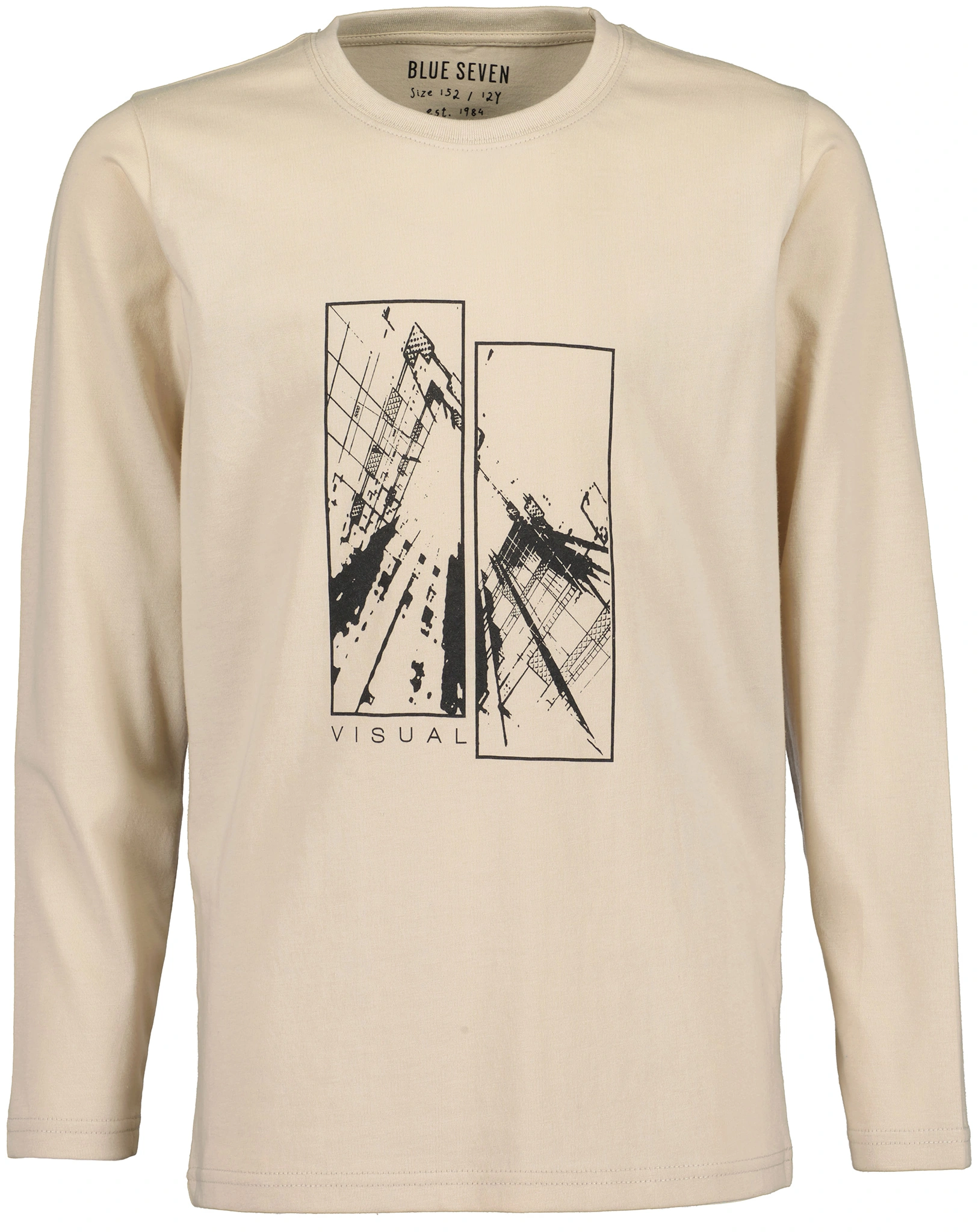 Langarmshirt VISUAL in beige