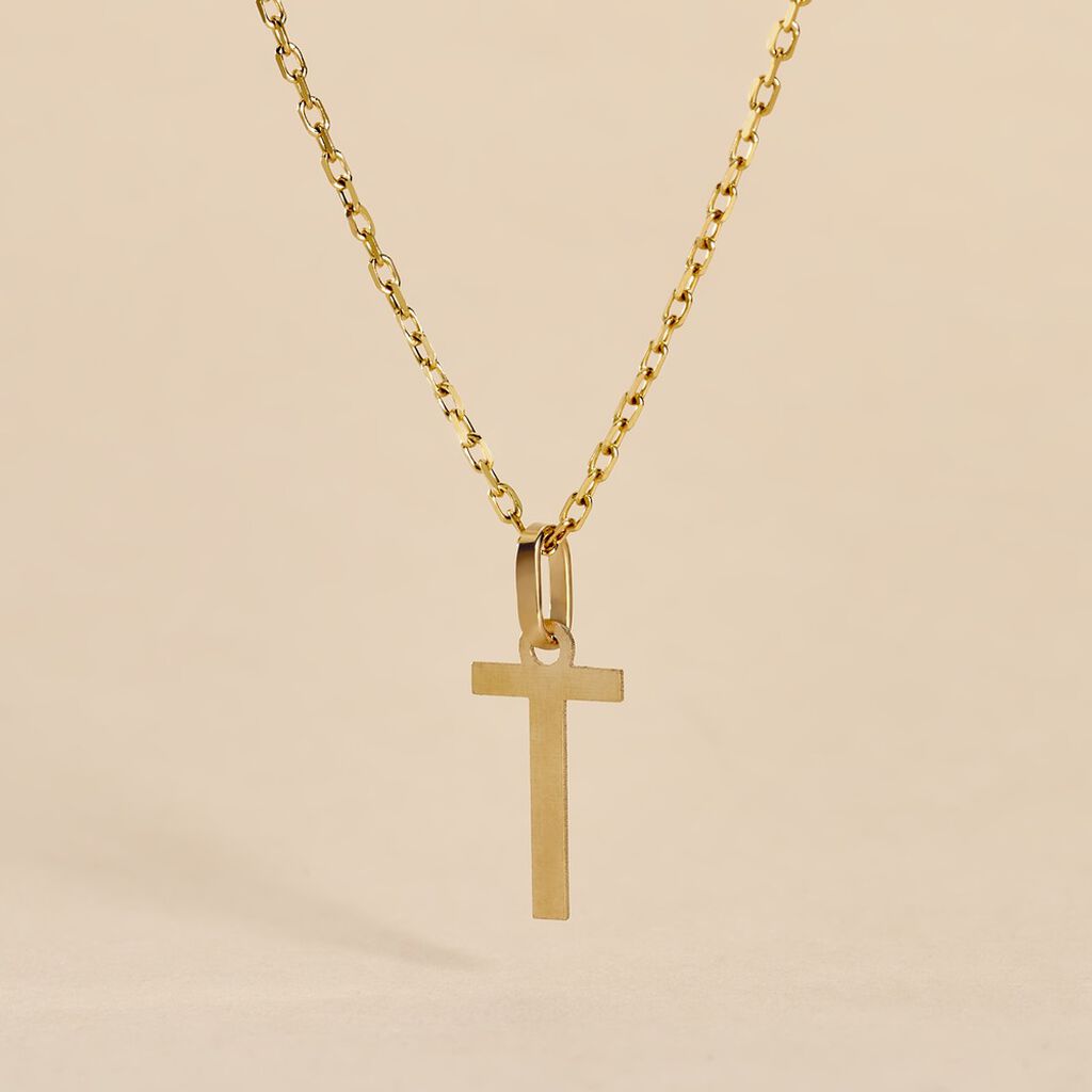 Pendentif Ionia Lettre Or Jaune
