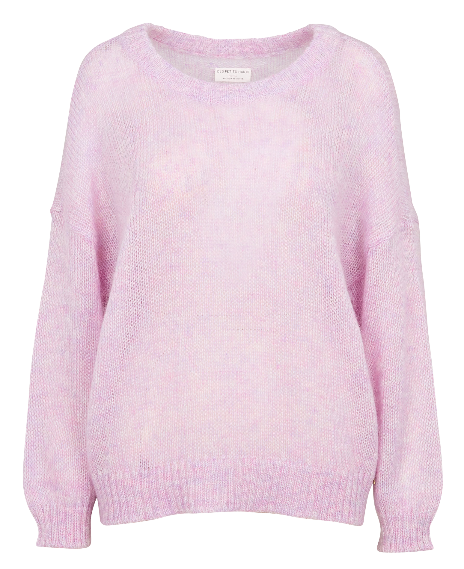 BULON - Pull ample en laine mélangée| Rose