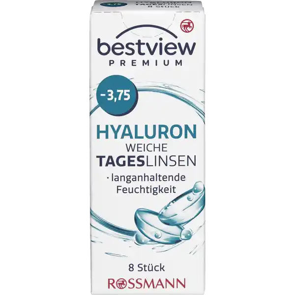 Premium weiche Tageslinsen Hyaluron -3,75