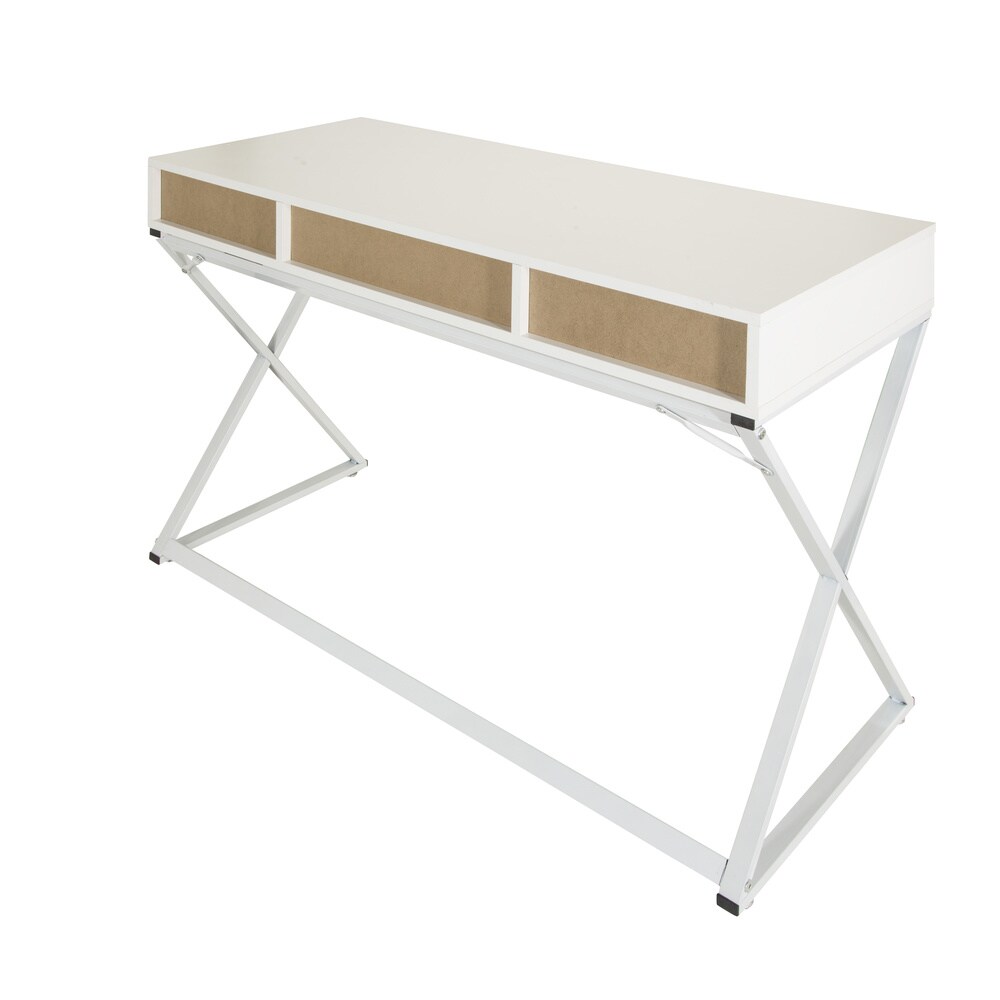 Schreibtisch EASY FLOW III Melaminharzbeschichtete Spanplatte, Gestell pulverbeschichteter Stahl hjh OFFICE