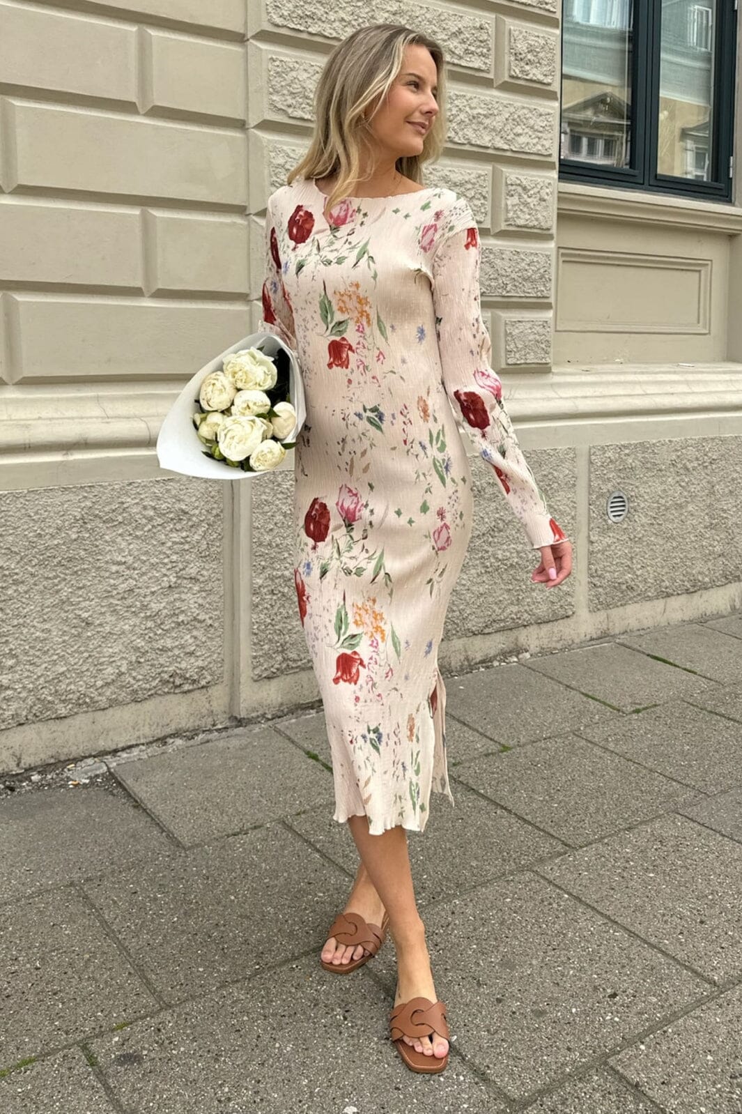 BYIC Odaic Dress beigefp beige flower print