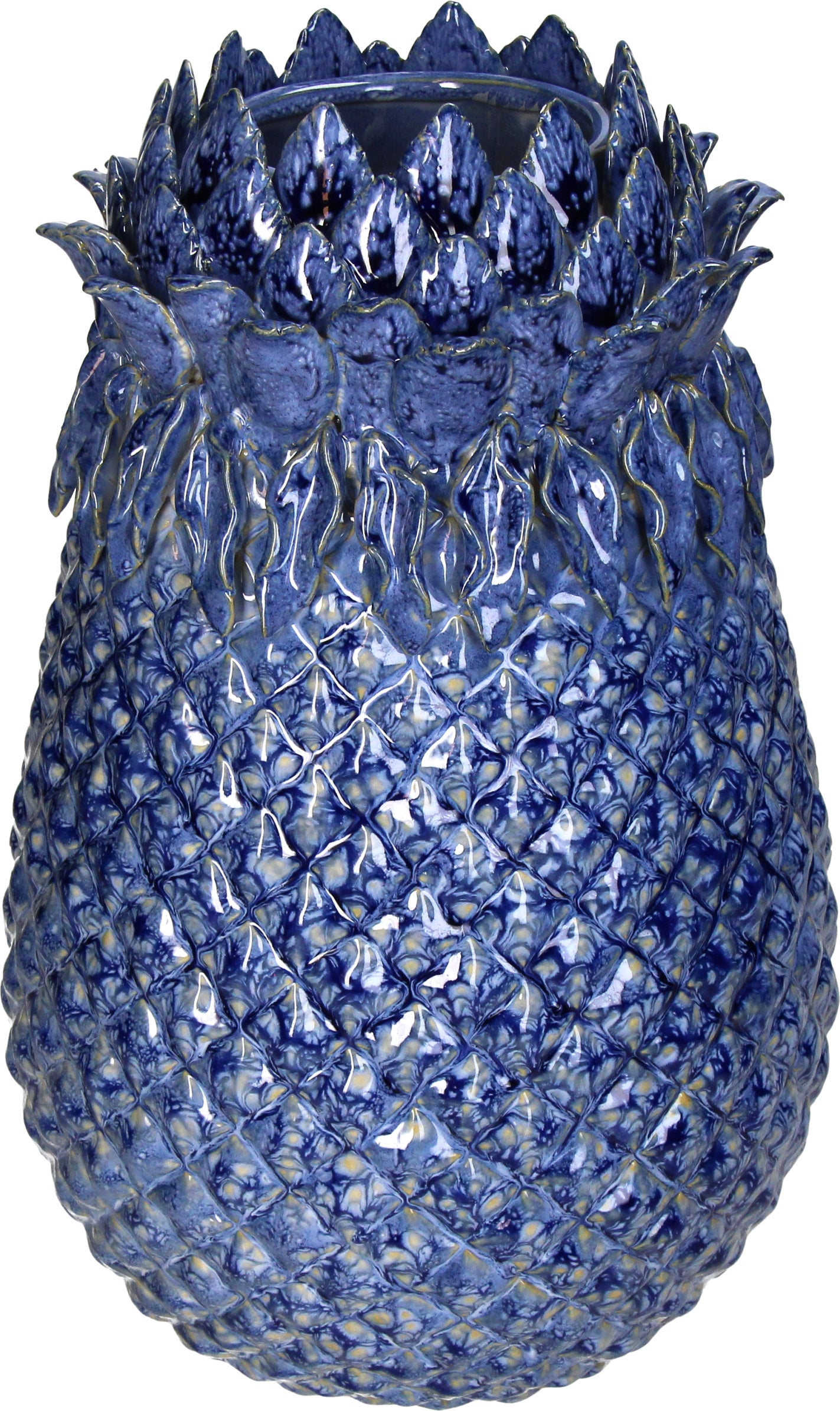 Vaas Tia blauw D 22 H 34,5 cm