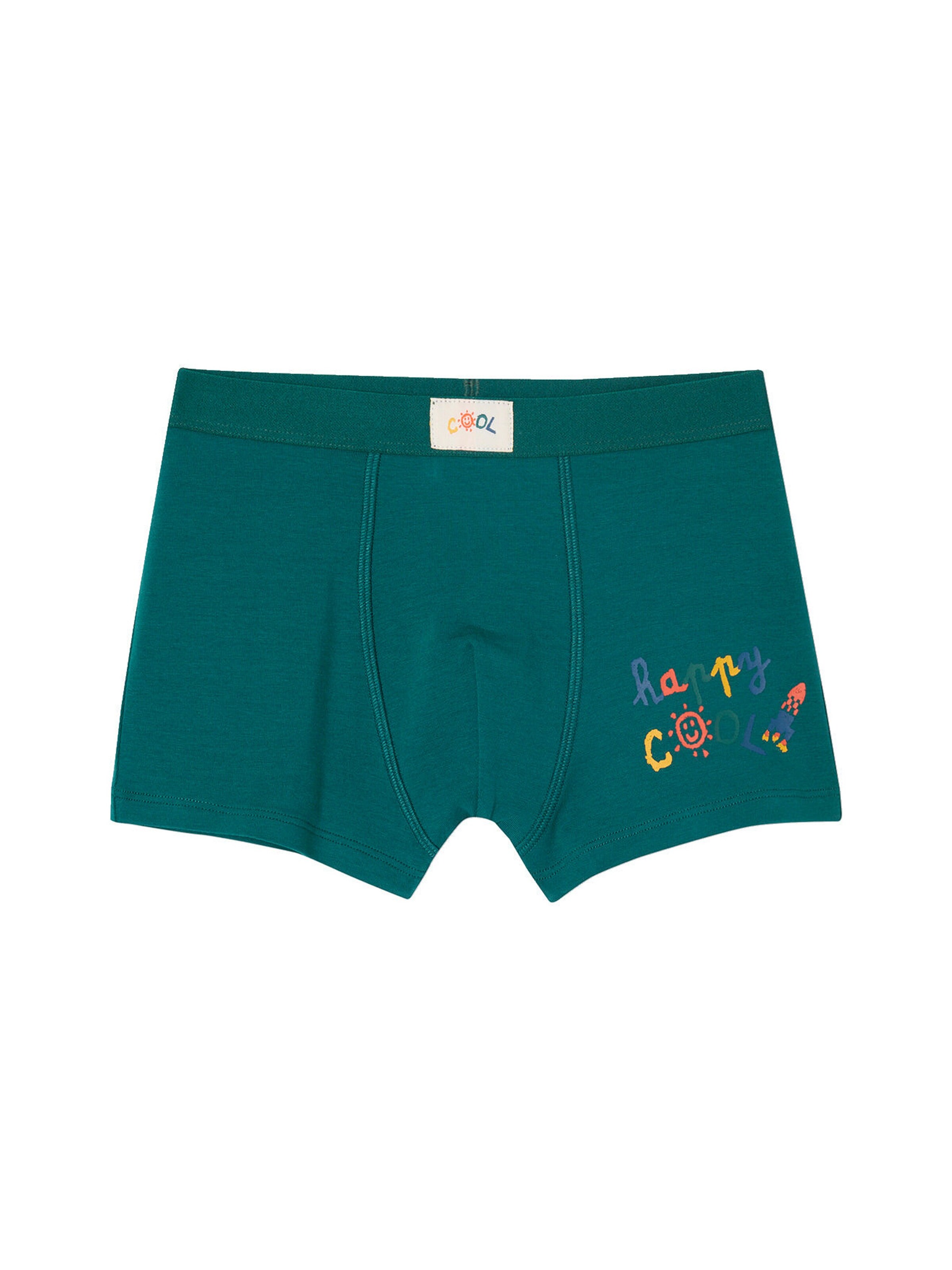 Vertbaudet Bio-Kollektion: 5er-Pack Jungen Stretch-Boxershorts COOL königsblau