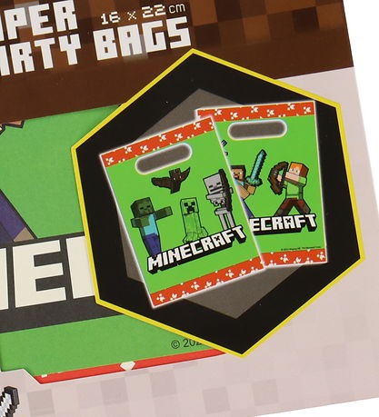 Decorata Party Süßigkeitentüte - 4er-Pack - Minecraft
