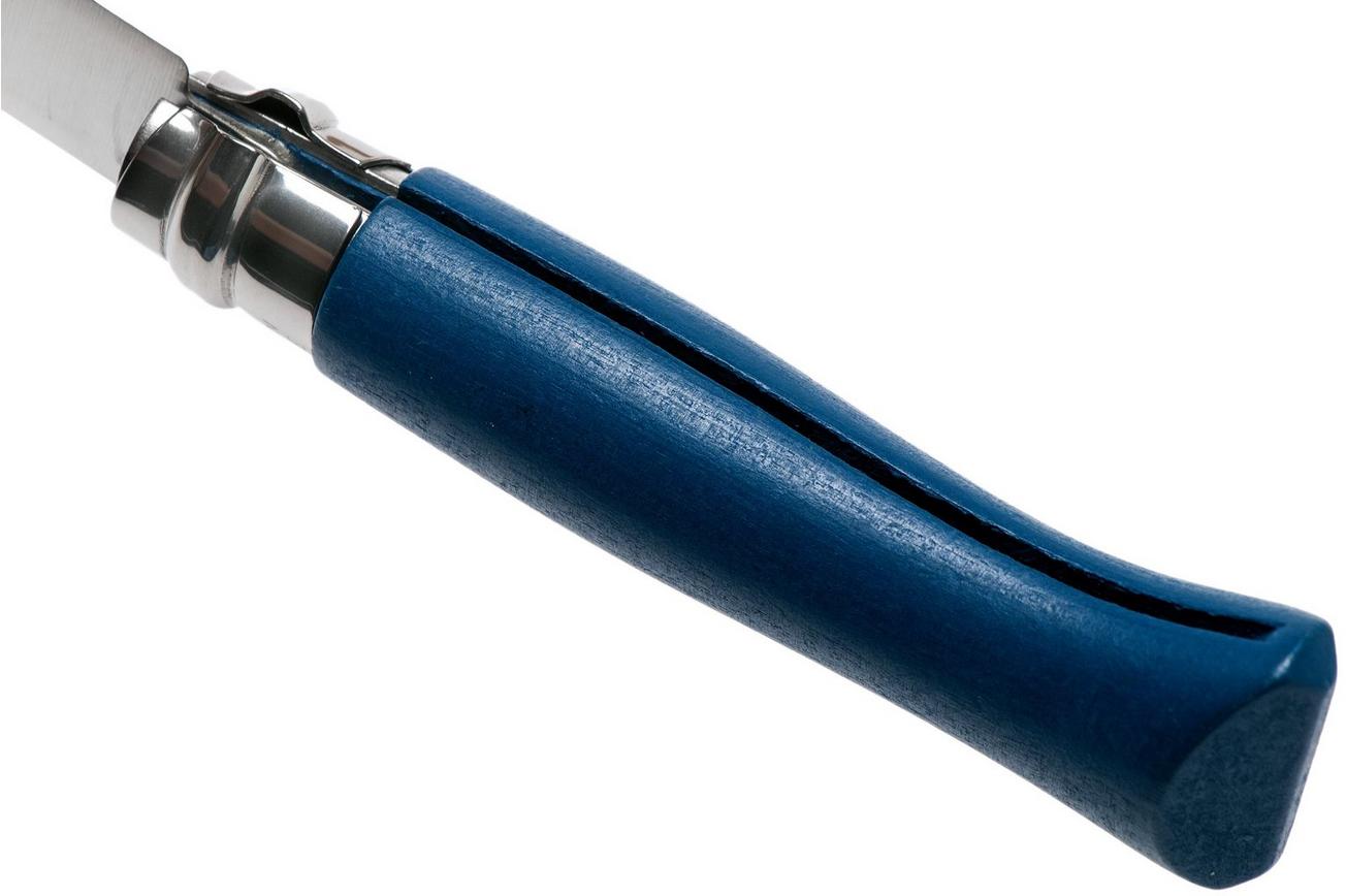 Opinel zakmes No. 08RV Dark Blue, roestvast staal, lemmetlengte 8,5 cm
