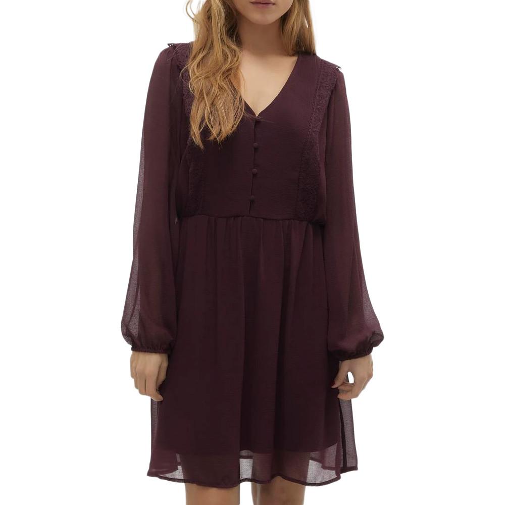 Vero Moda Robe Bordeaux Femme Vero Moda Juna