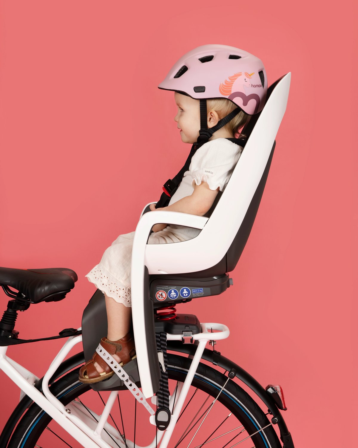 Caress Sykkelsete – Montert på Bagasjebrett | Hamax Caress Child Bike Seat, Rack Mounted