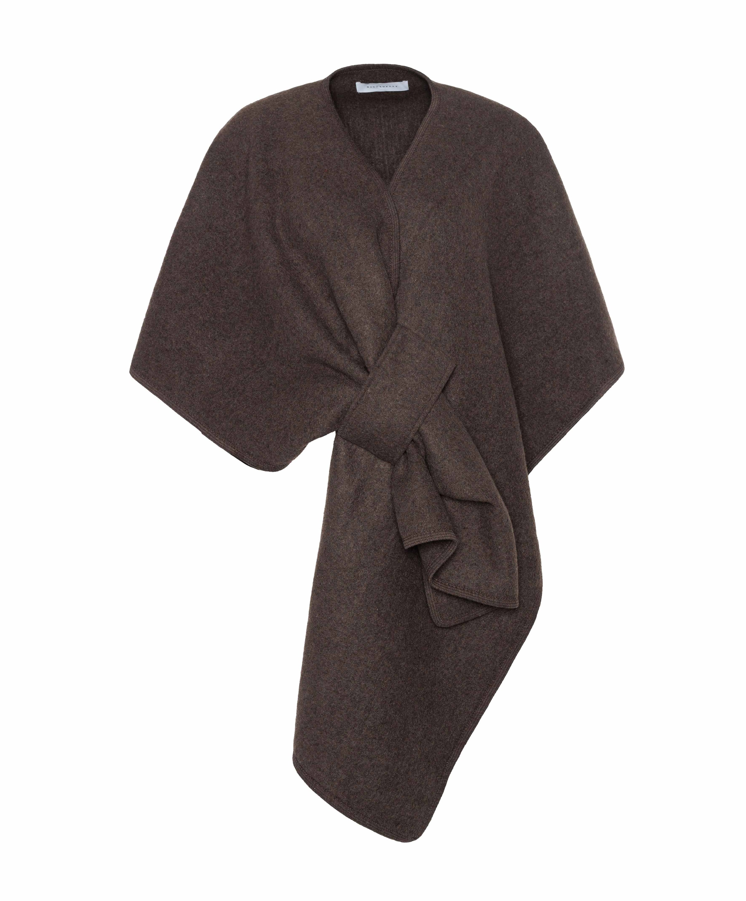 Rino & pelle Dames cape bruin