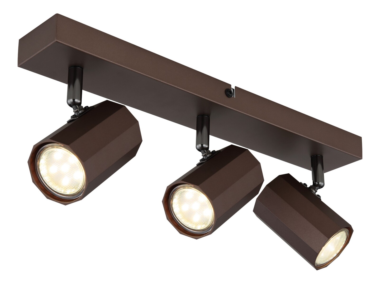 LED-Strahler - bronze matt - 3-flammig