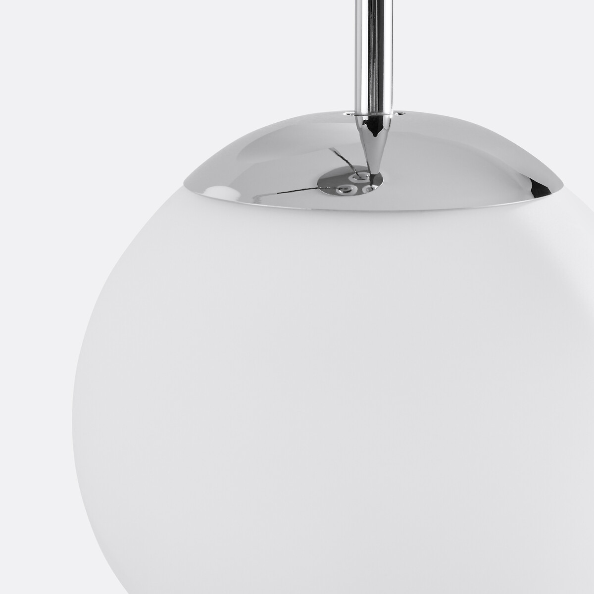 LA REDOUTE INTERIEURS<br>Luminária pendente em metal e opala, Theide
