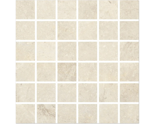 Wells crème gepolijst porselein mozaïek 30x30cm