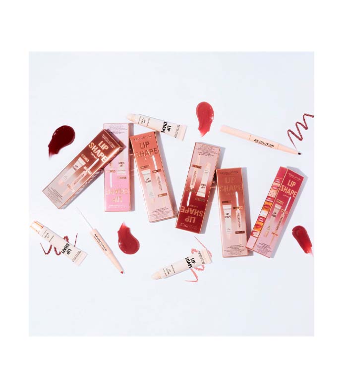 Revolution - Lip Shape Lip Set - Rose Pink