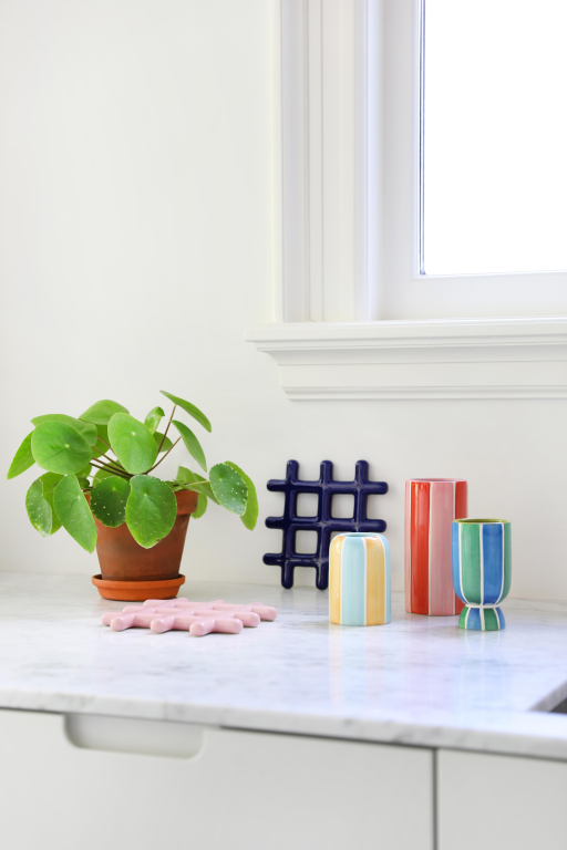 &klevering Trivet onderzetter 19x19 blauw