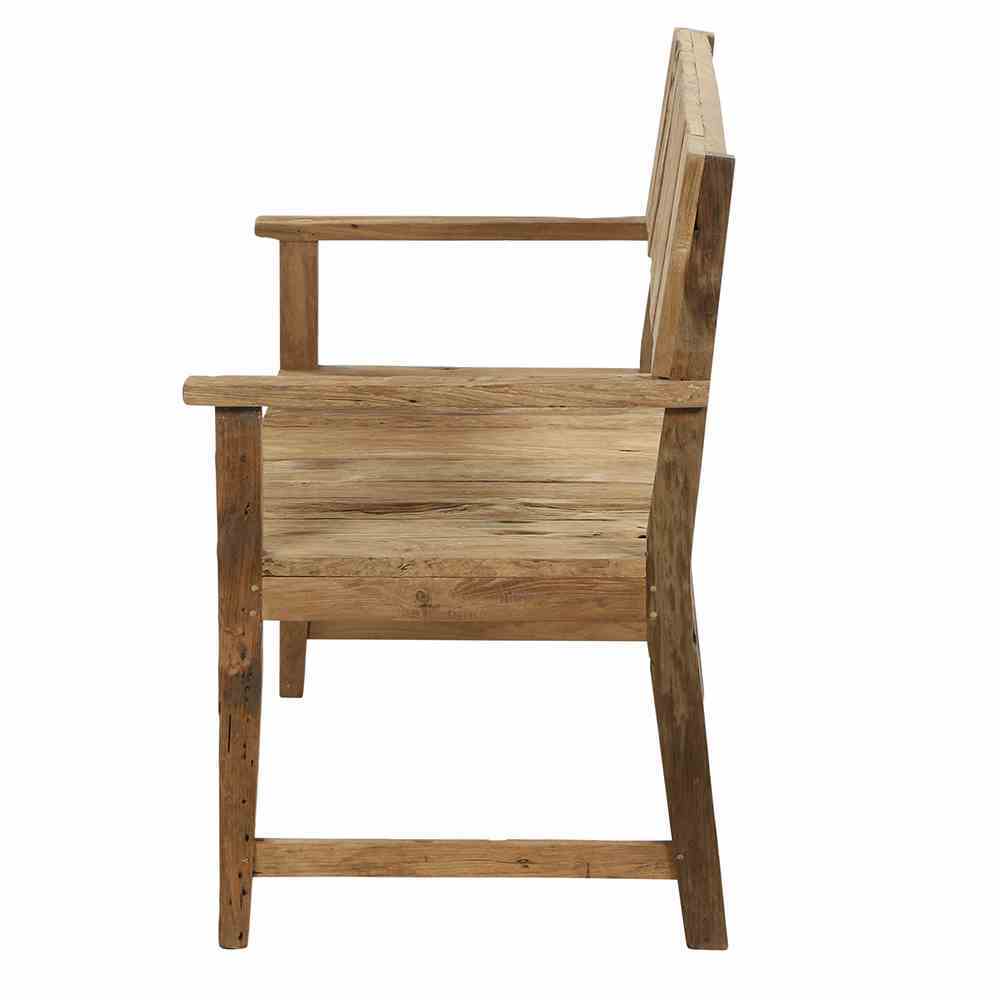 Holz-Bank LOREO - natur - 2-Sitzer