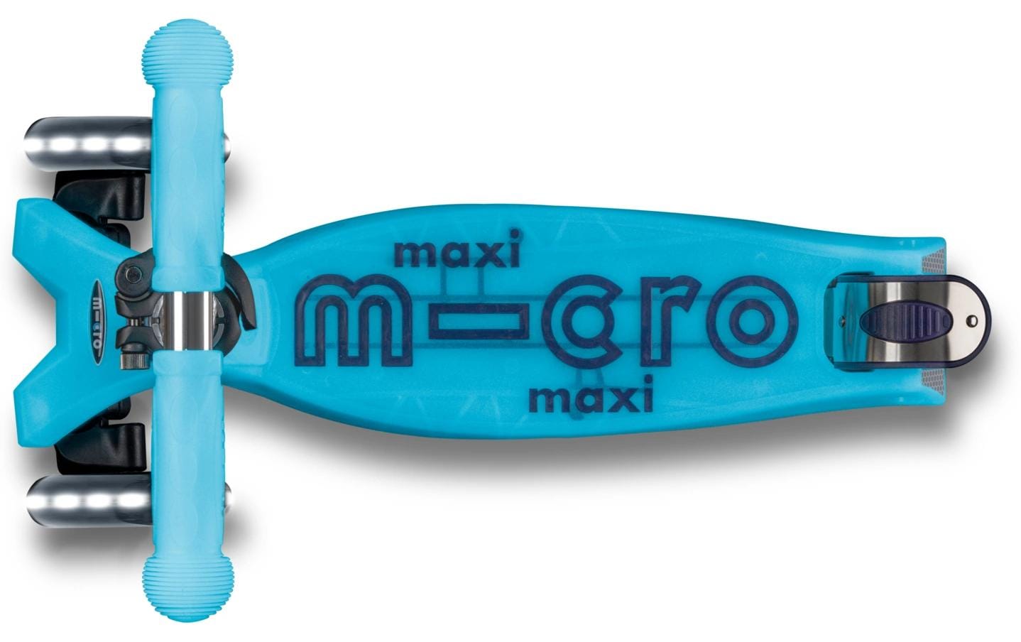 Kickboard Maxi Micro Deluxe Glow LED Blau<br>Scooter für Kinder