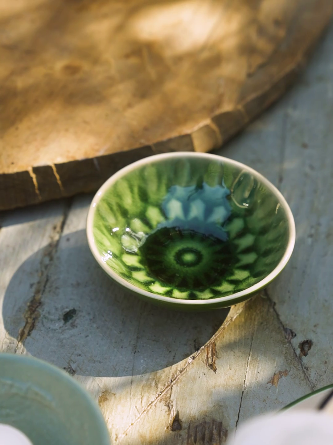 Skål Ø9,5 cm | Stentøj. Ø9,5 x 3 cm. | Forest Green