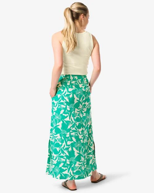 jupe femme Kate avec lin vert