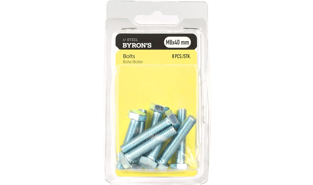 Bolte M8x40 mm - 8 stk.