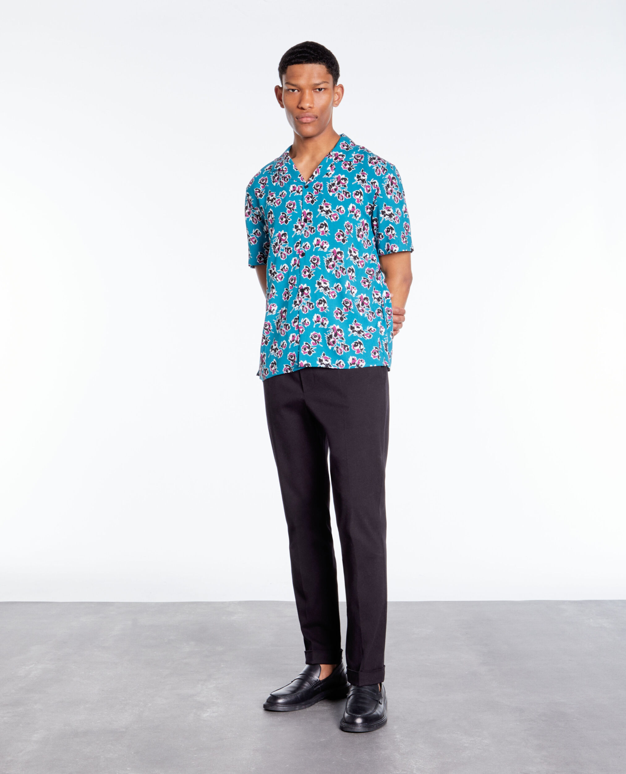 Chemise imprimée manches courtes