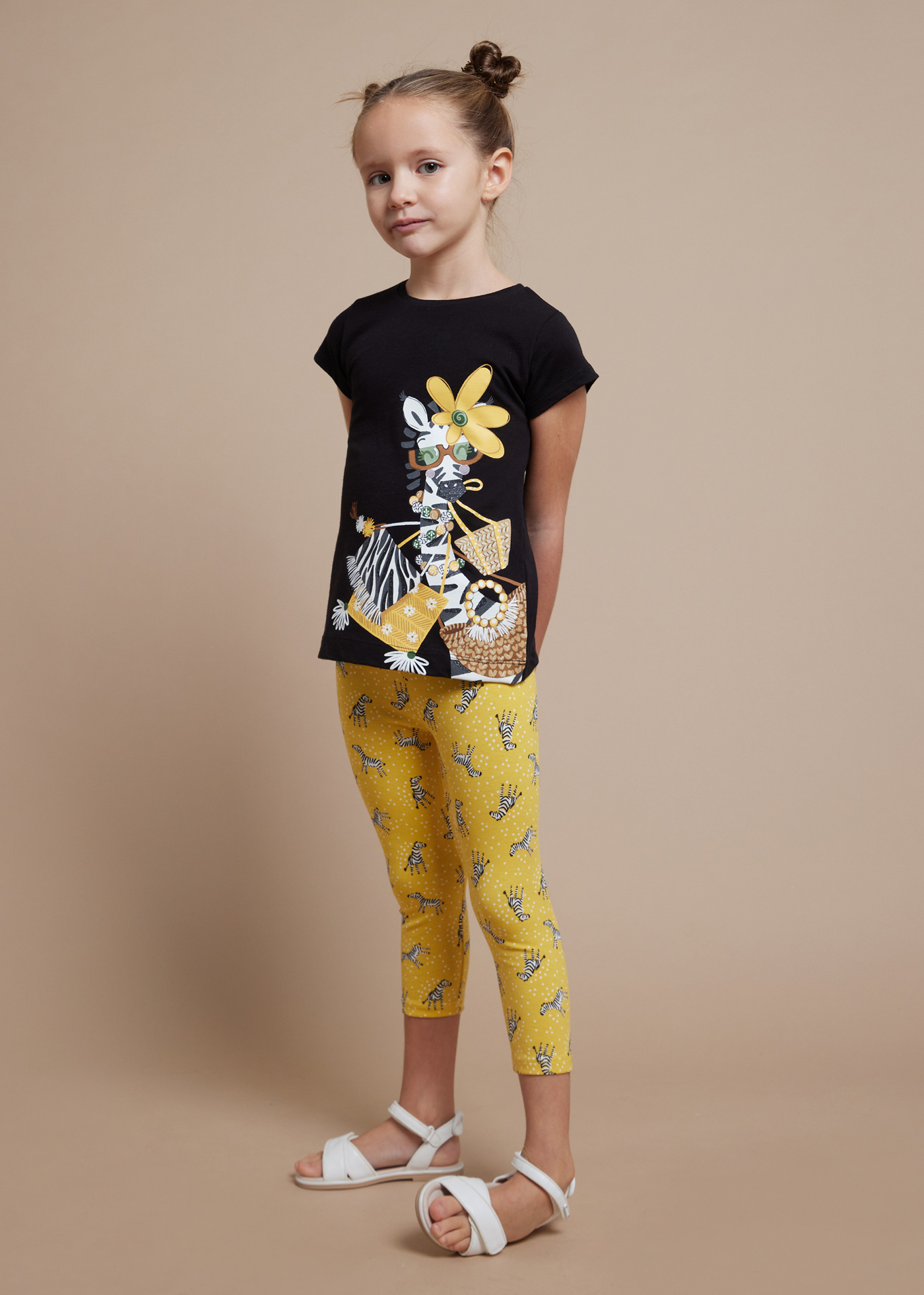 Camiseta estampada Better Cotton para meninas, cor fúcsia.
