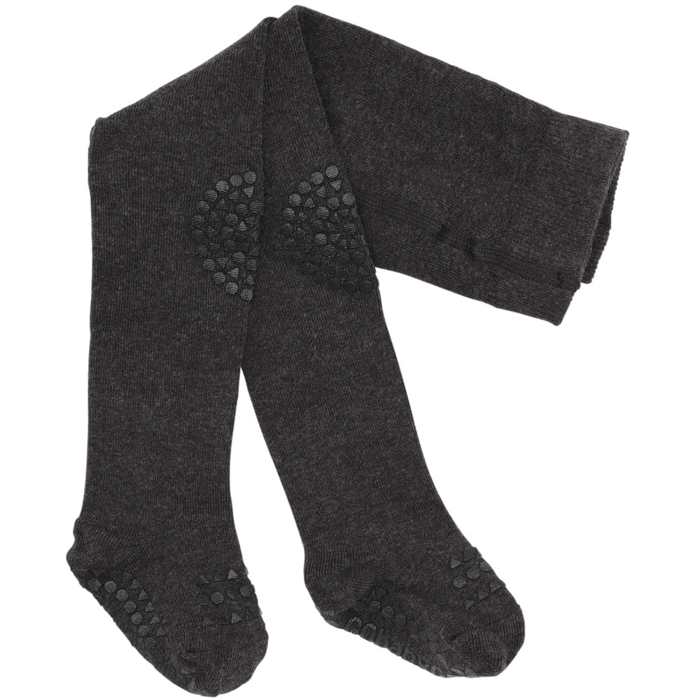 Køb Gobabygo Dark Grey Melange Crawling Strømpebukser Organic Bomuld